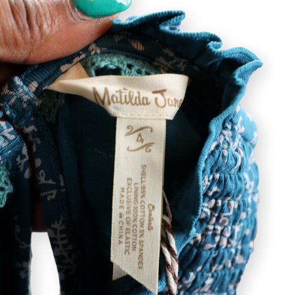 Matilda Jane Just Imagine Zoey Floral Smocked Girls NWT Dress Size 4 - Picture 8 of 10